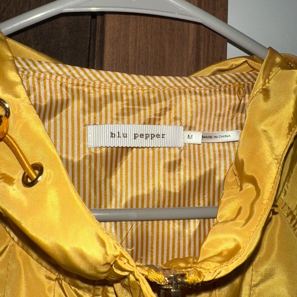 Blu Pepper Mustard Yellow Lightweight Jacket | Size M - Picture 2 of 5